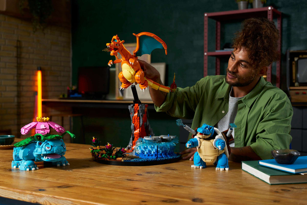 Venusaur, Charizard en Blastoise