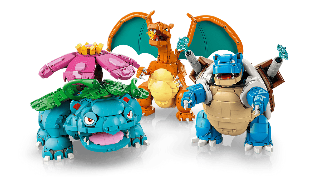 Venusaur, Charizard en Blastoise